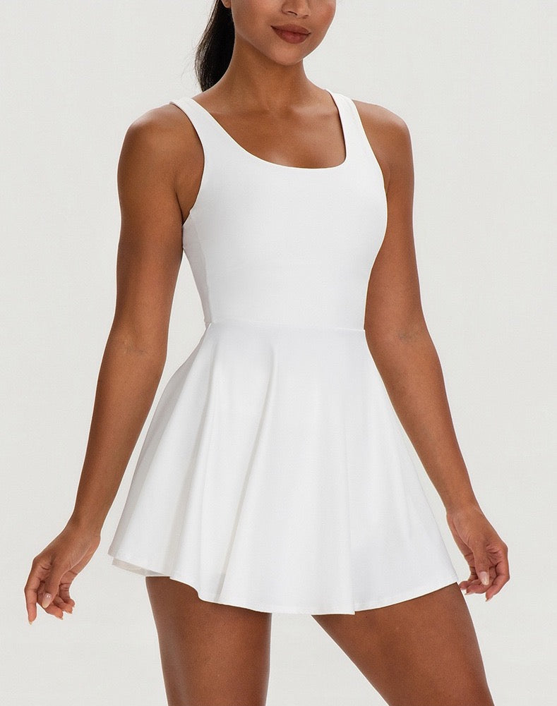 2-Piece Workout Dress with Shorts | Women’s Activewear Set