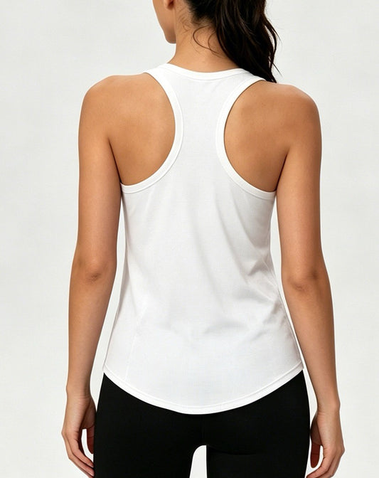 minimalist women’s gym wear white