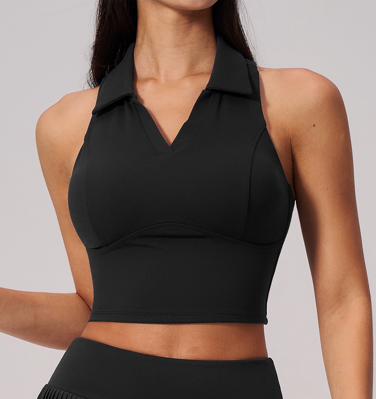 modern tennis fashion black