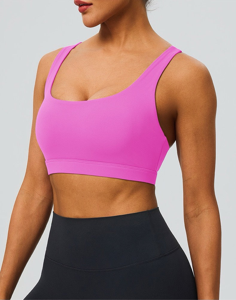moisture wicking sports bra pink colour