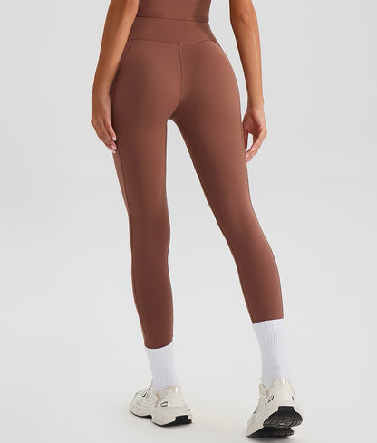brown workout leggings for running