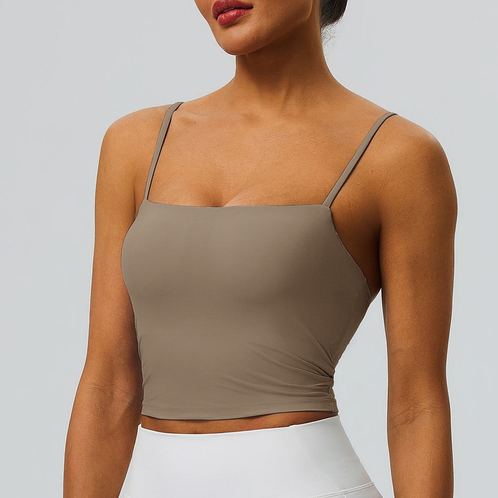 brown sports top for women