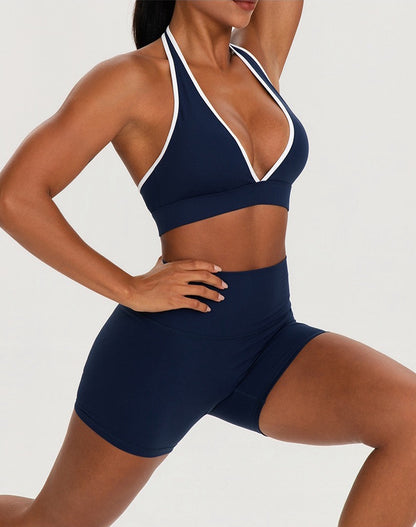 navy gym outfit women