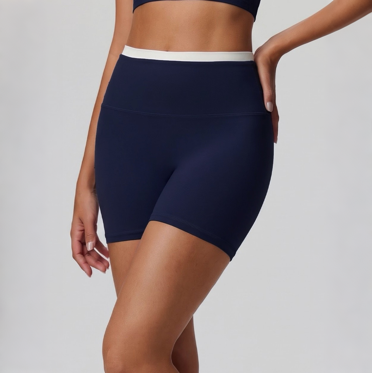 navy sports shorts