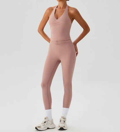 pink workout set for women