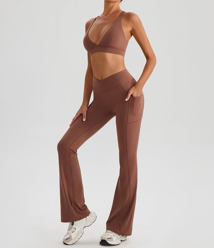 nylon-spandex gym bra women