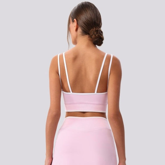 open back sports bra