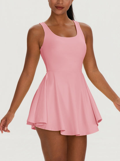 2-Piece Workout Dress with Shorts | Women’s Activewear Set