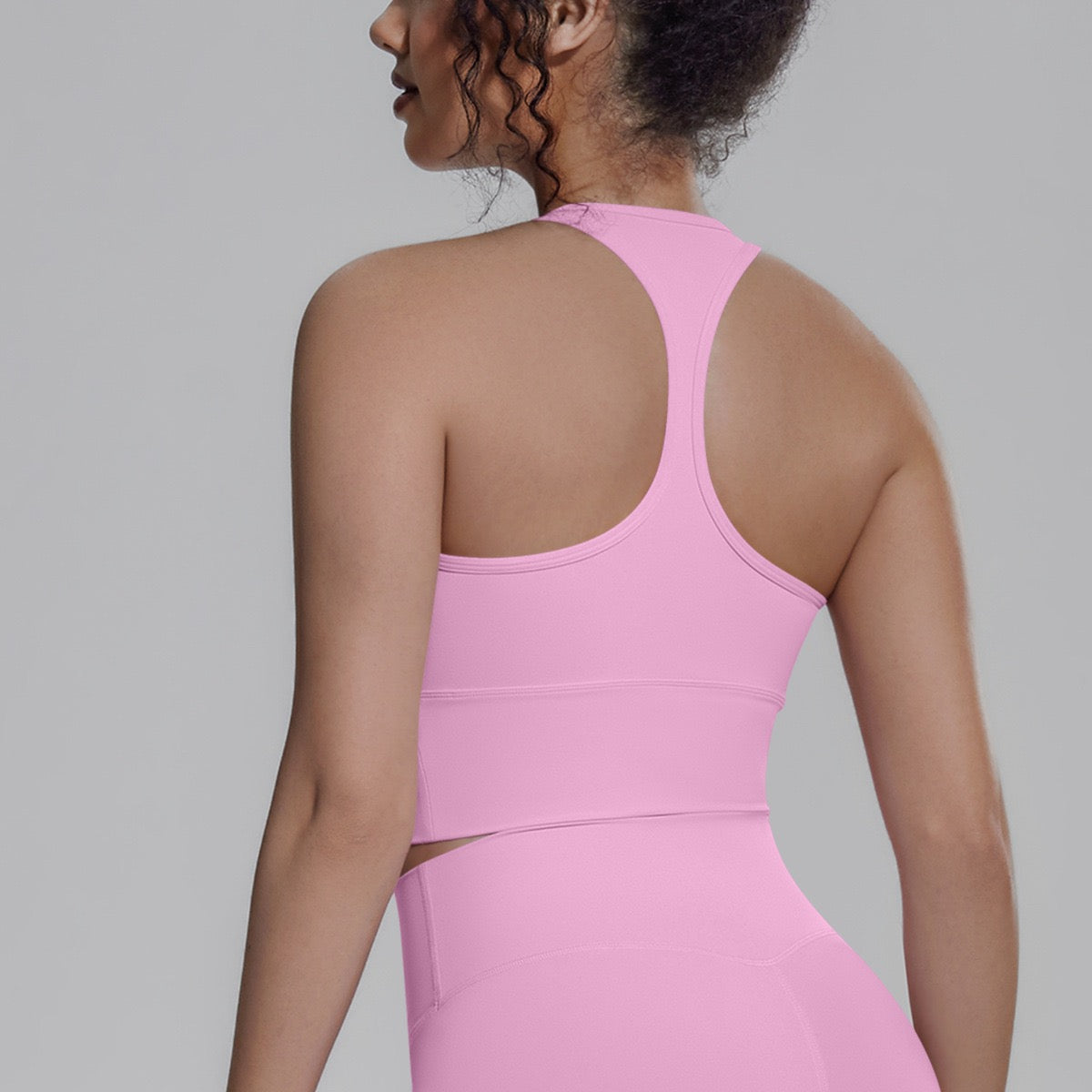 pastel pink gym top racerback
