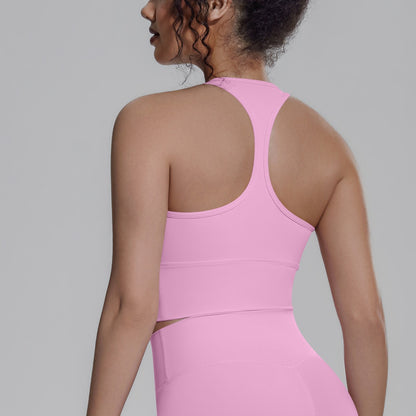 pastel pink gym top racerback