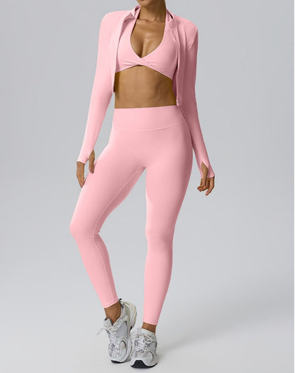 pink activewear leggings