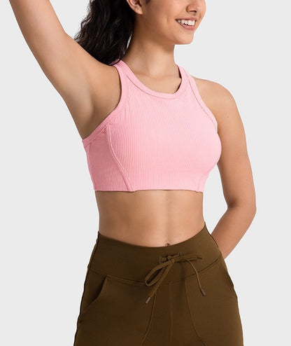 pink activewear sports bra