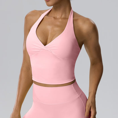 pink activewear top