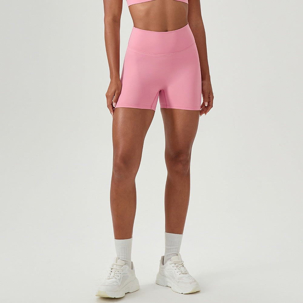 pink workout shorts women