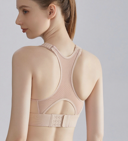 pink breathable sports bra