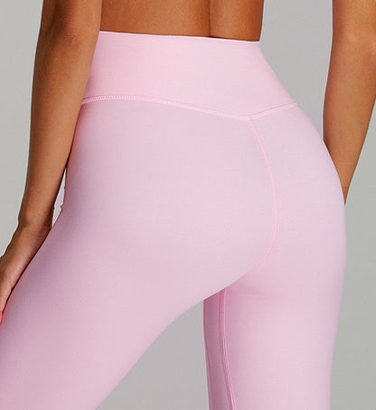 pink sculpting leggings