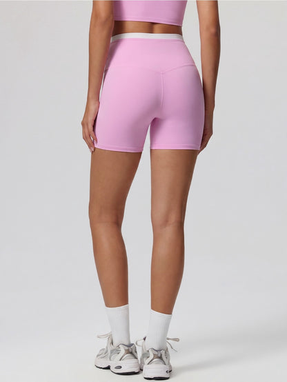 pink workout shorts women
