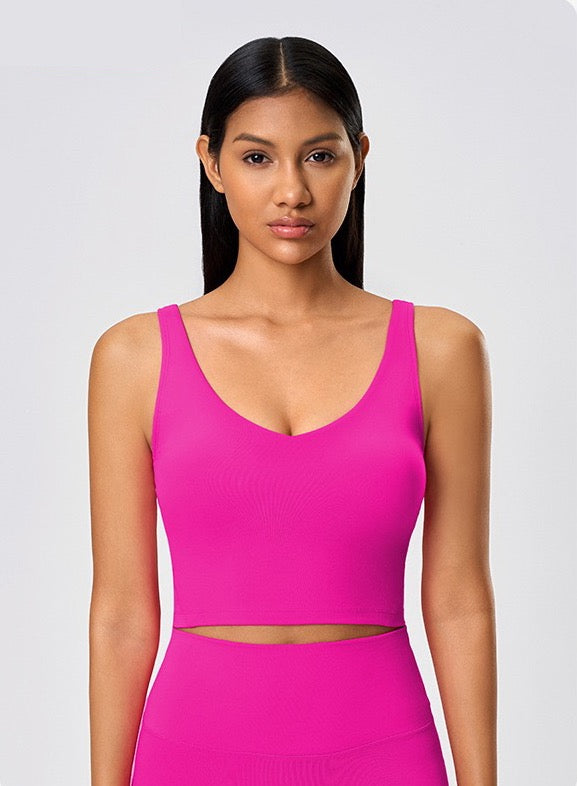 pink workout top 