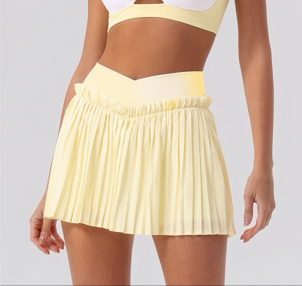 pleated golf skort women