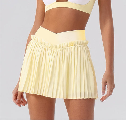 pleated golf skort women