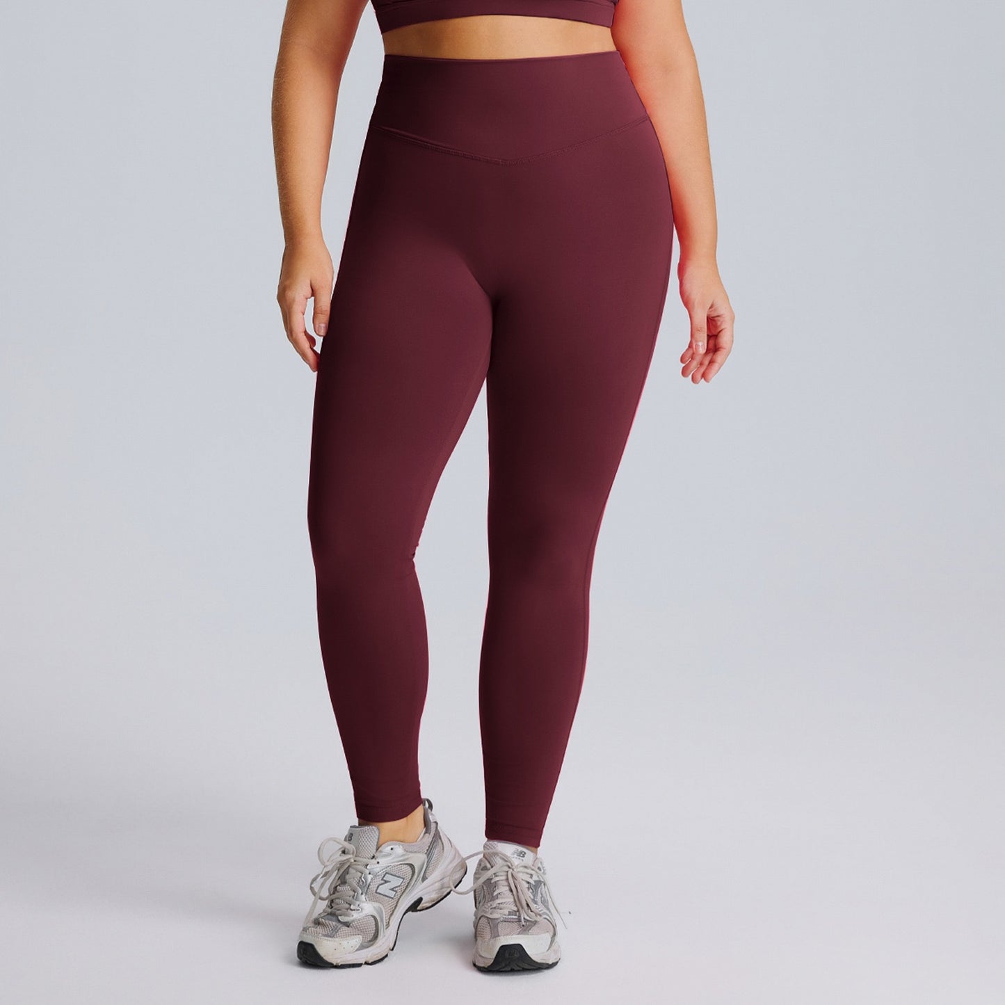 plus size activewear tights wine red