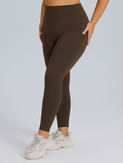 plus size fitness leggings brown colour