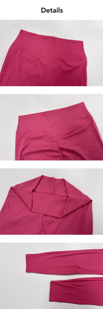 plus size fitness tights pink