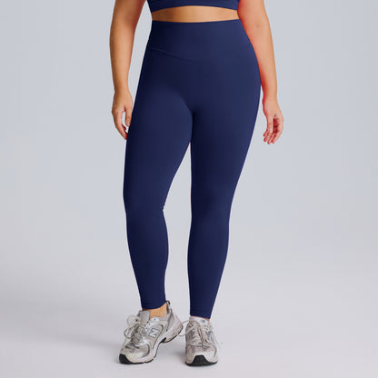 plus size gym leggings navy blue
