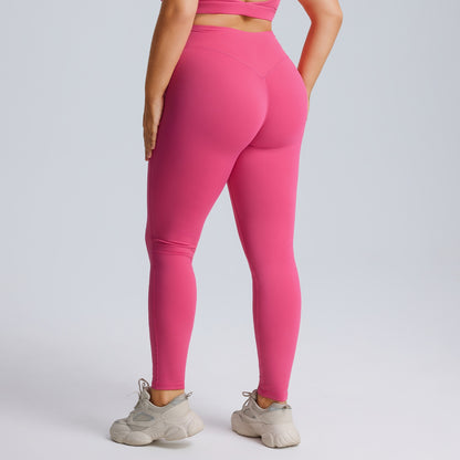 pink plus size yoga pants
