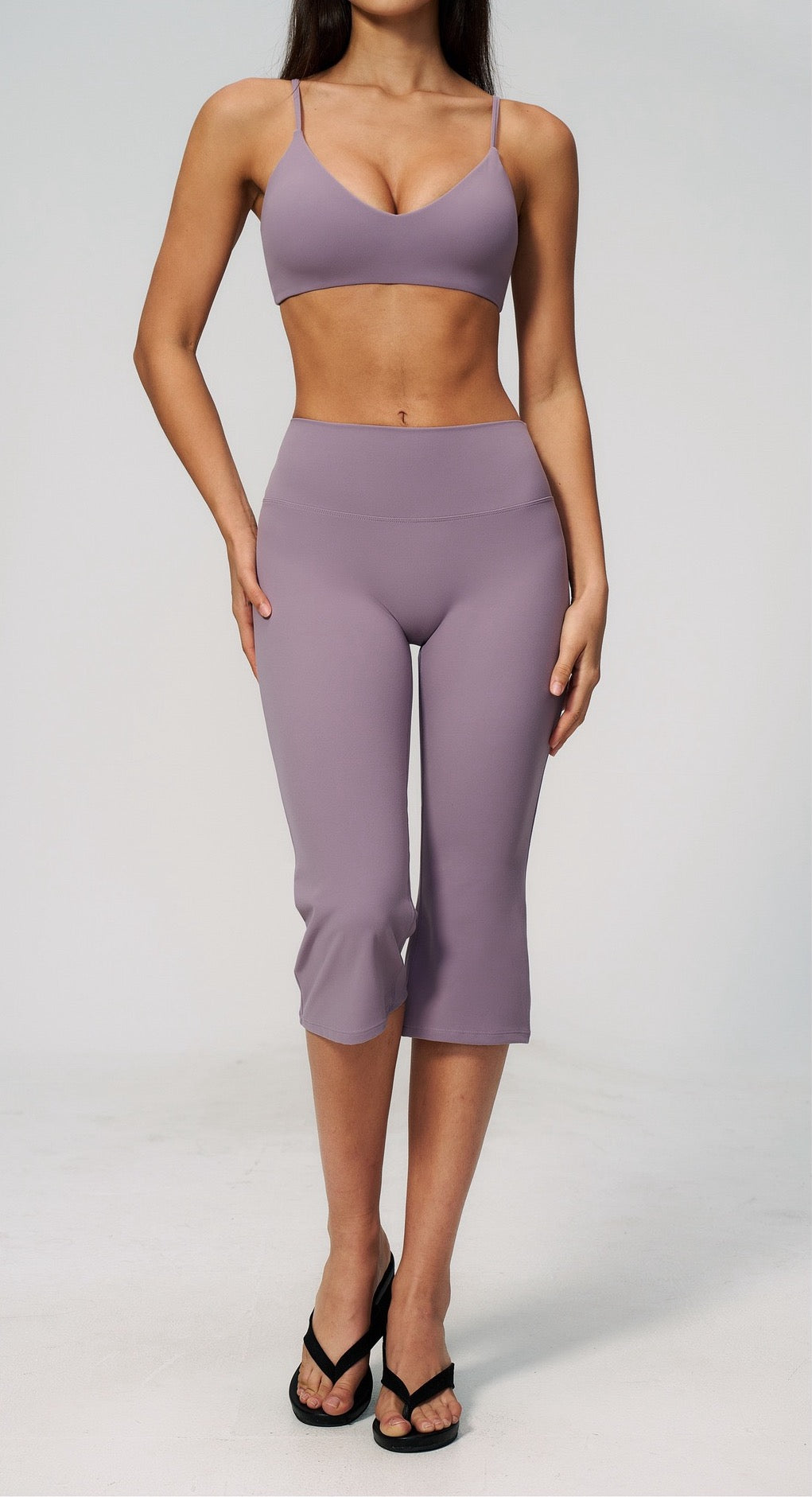 premium workout pants purple