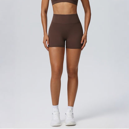 brown workout shorts women
