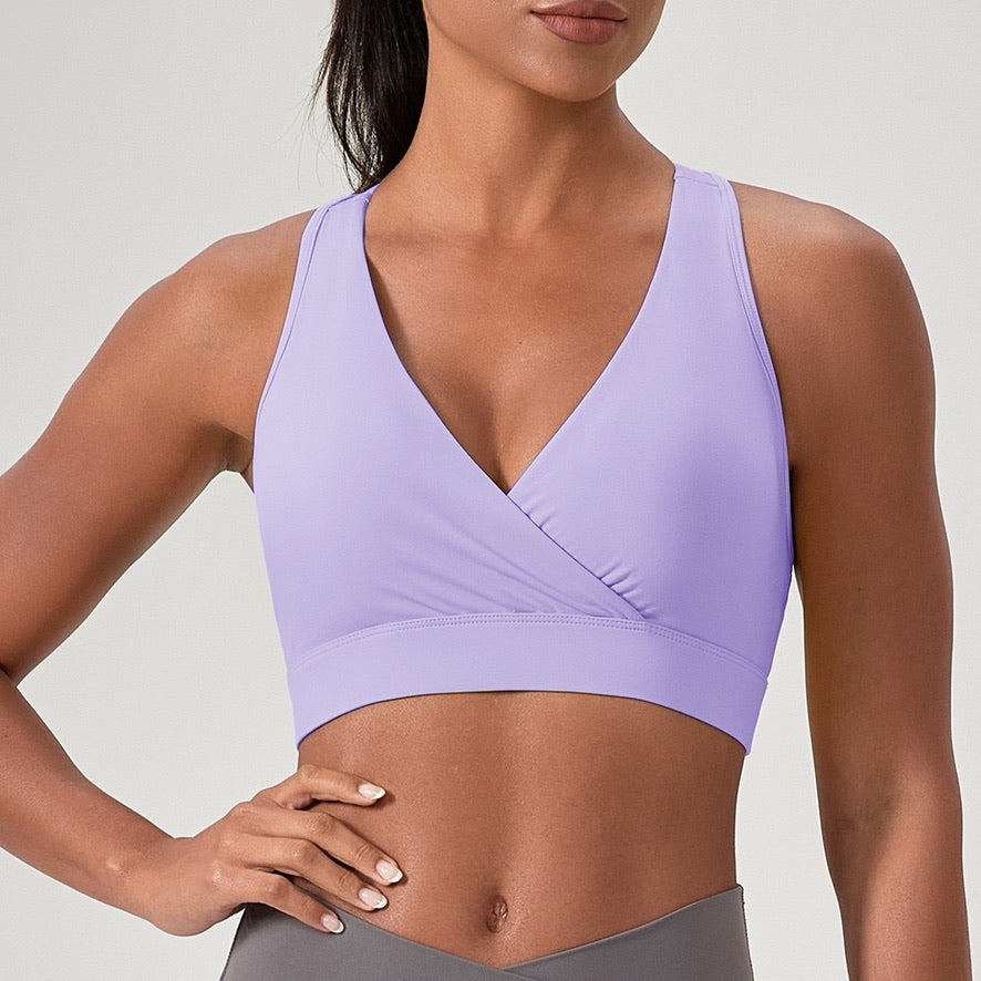 V Neck Racerback Sports Bra | Women’s Activewear