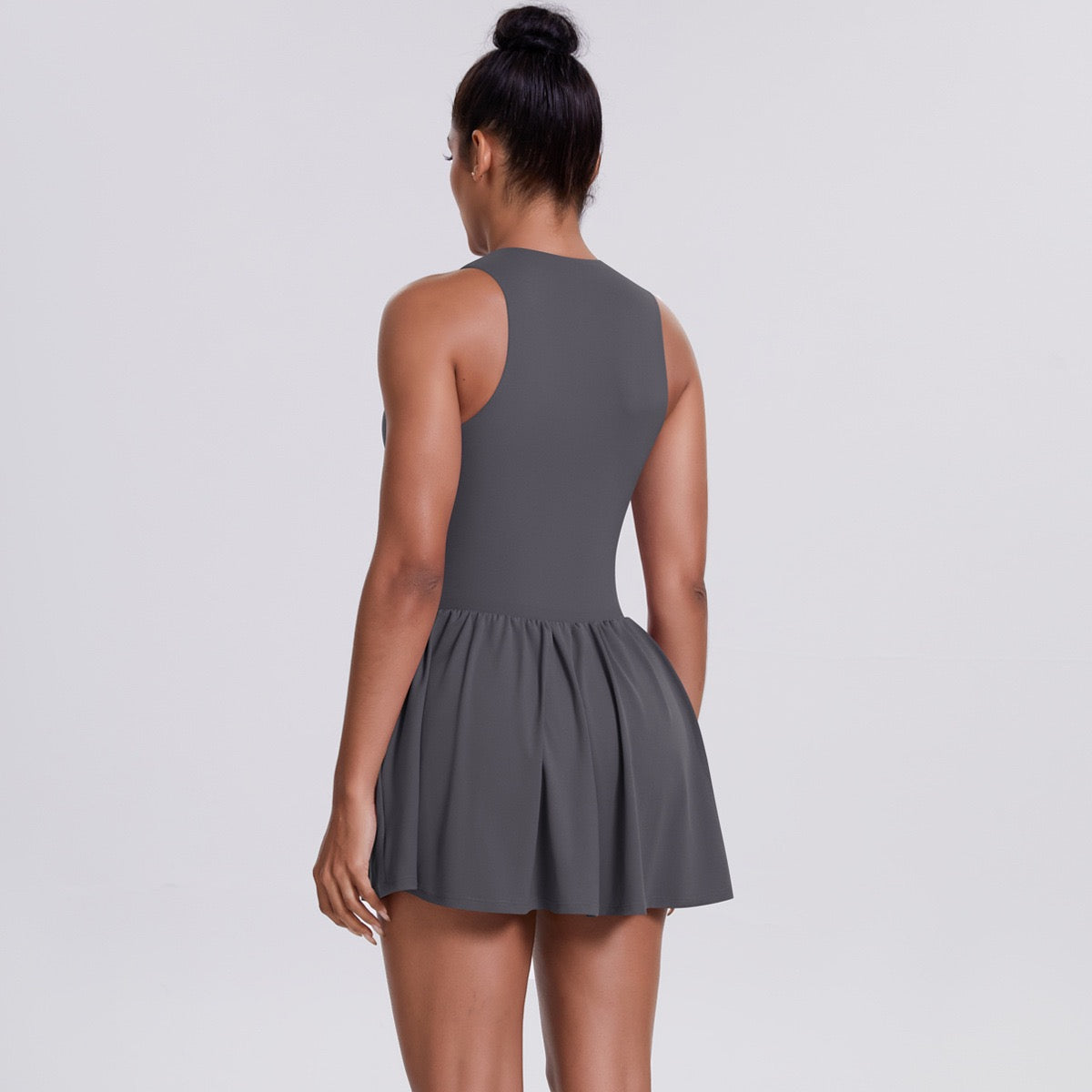 quick dry sports dress grey