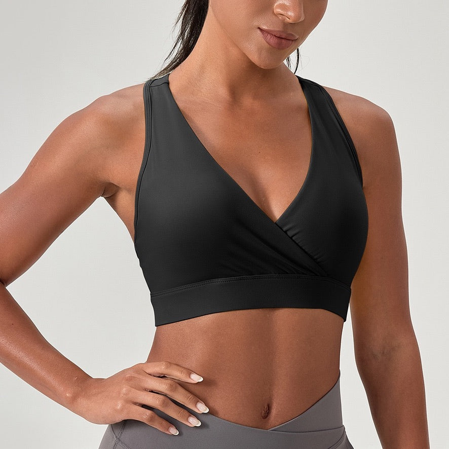quick dry training bra black colour