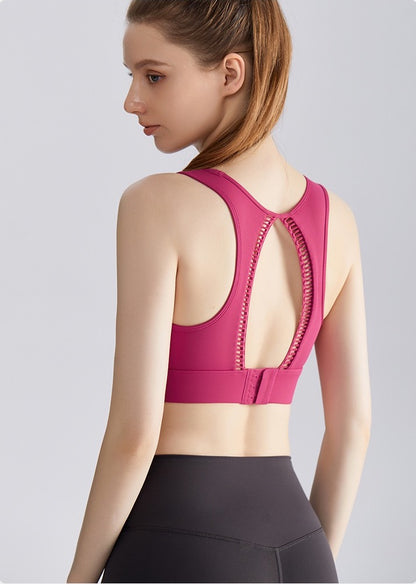 racerback bra with cutouts