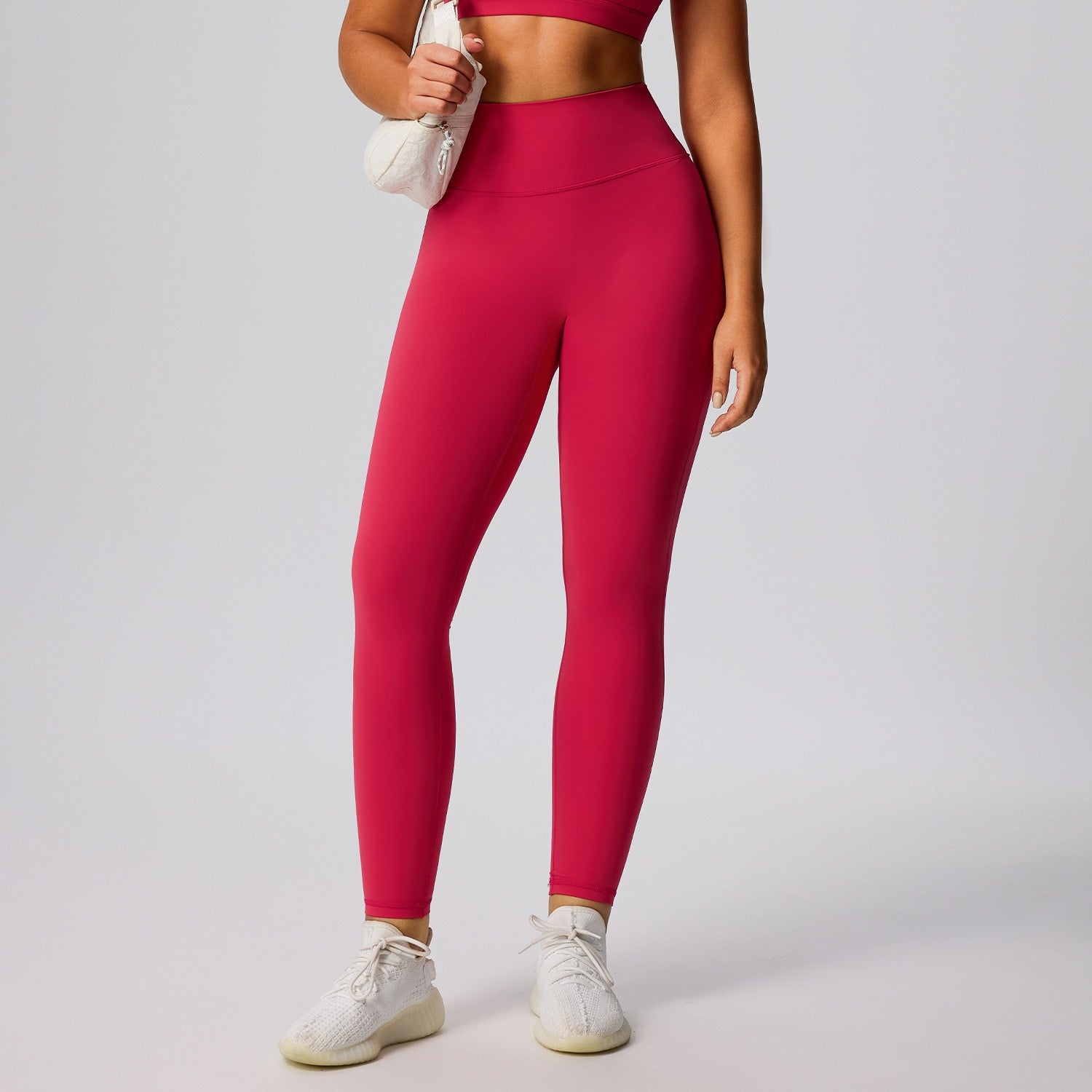 red compression leggings for women