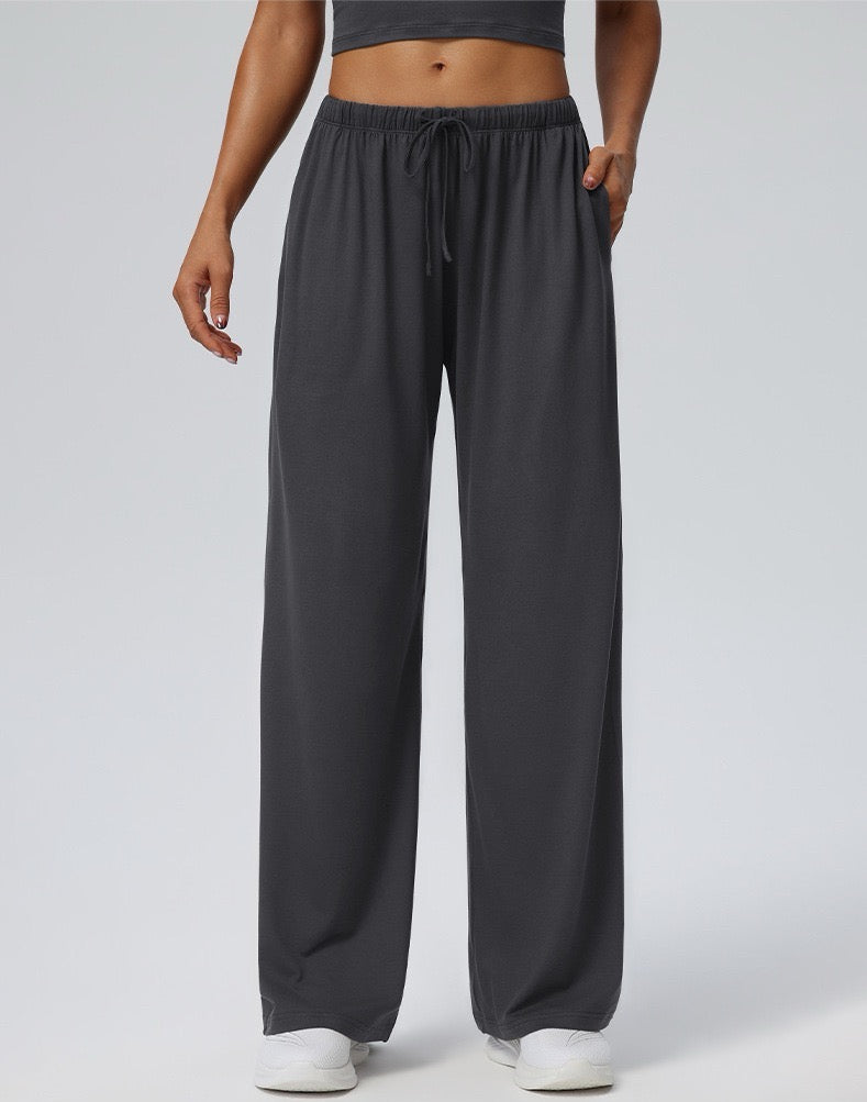 relaxed fit activewear pants grey color