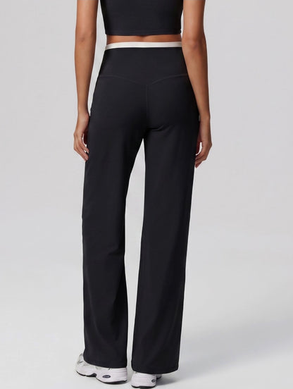 black wide leg pants for women