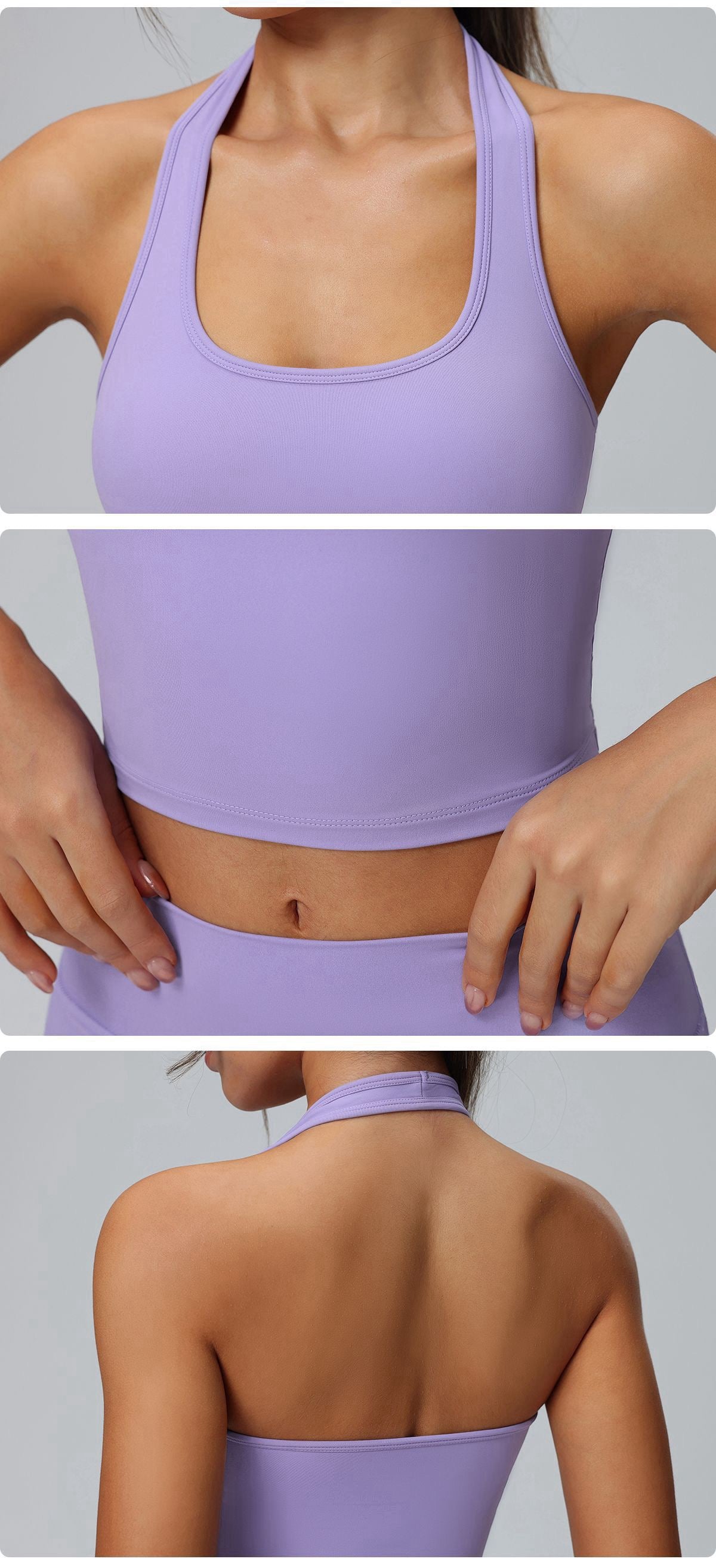 removable pad sports crop top