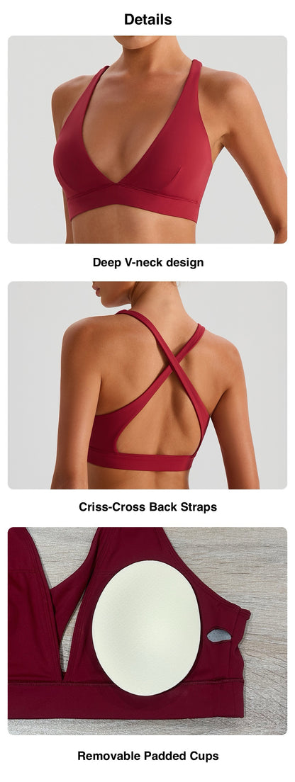 removable padded sports bra