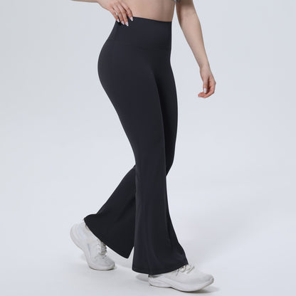 retro flare leggings modern fabric women