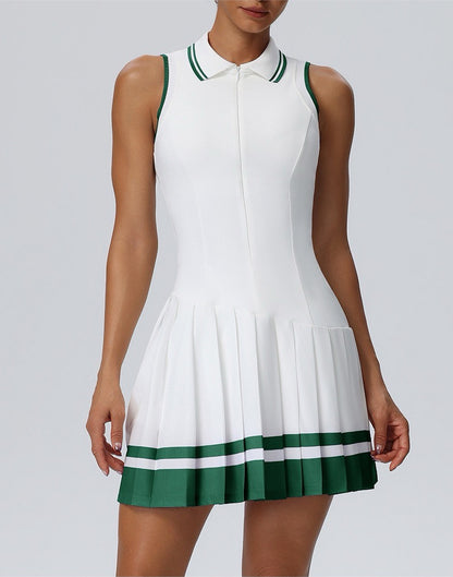 retro tennis dress with built-in support