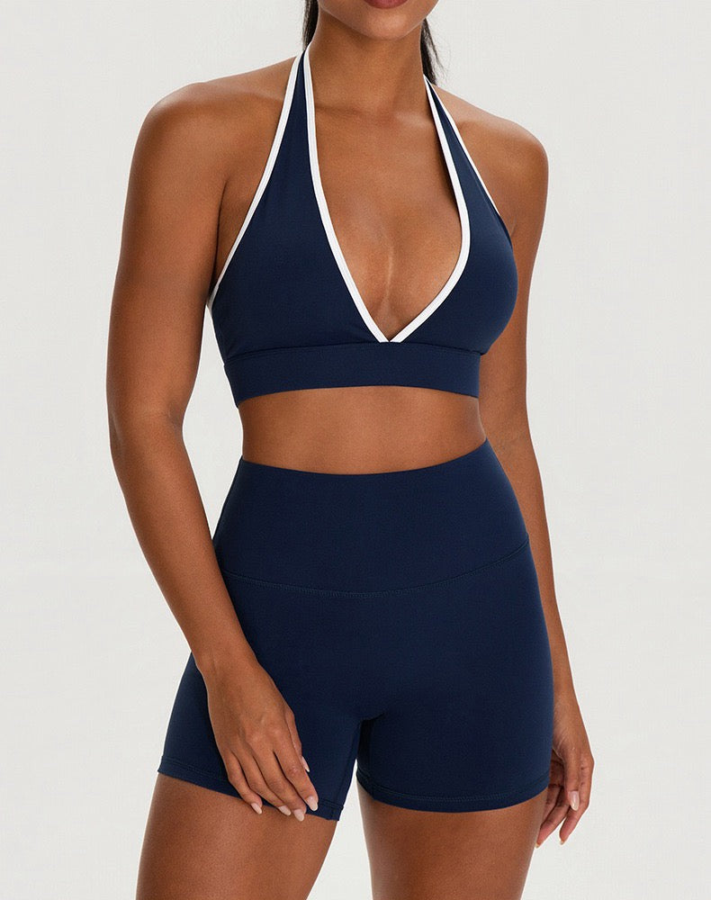 navy blue running shorts women