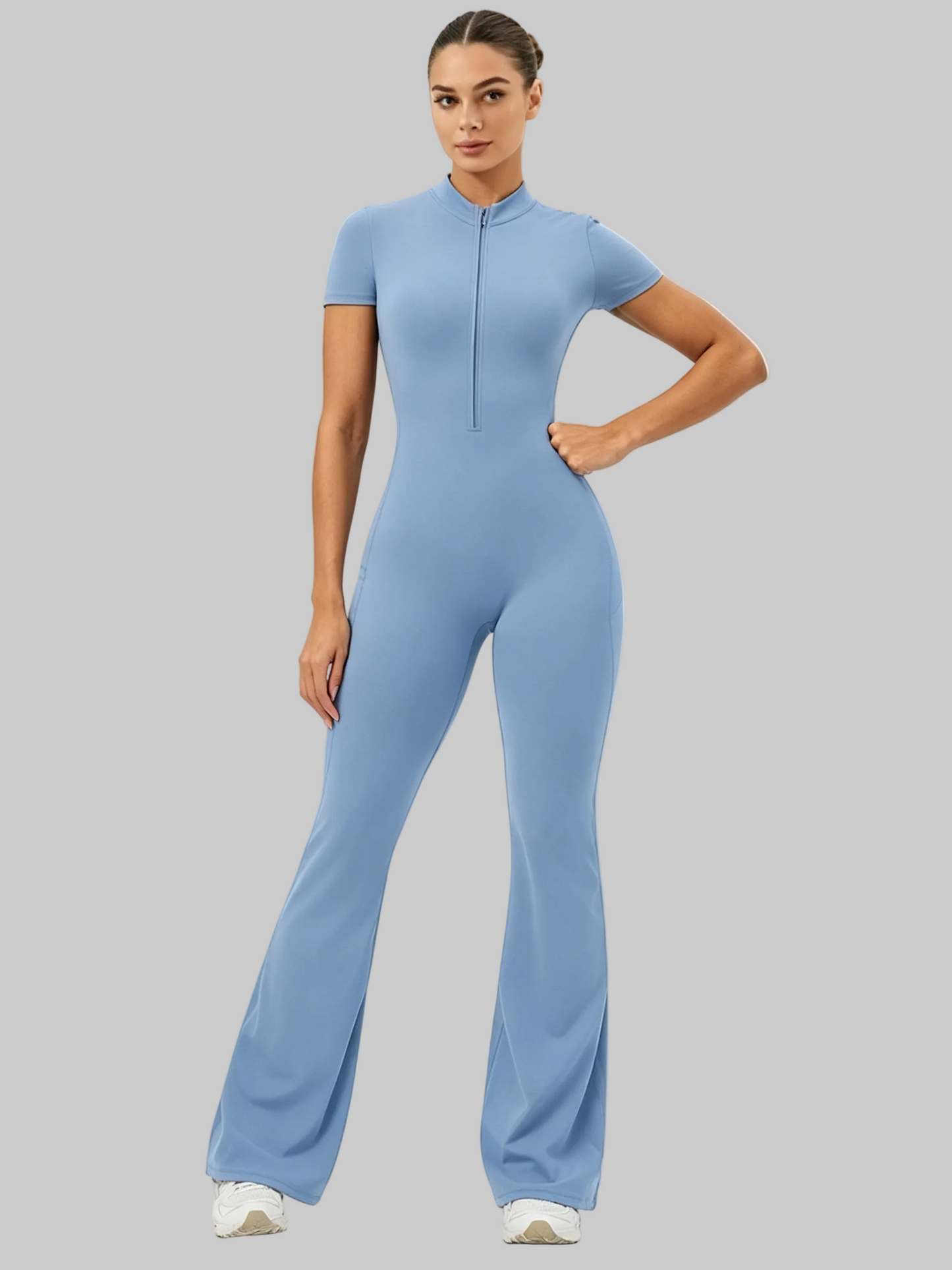 sculpt zip jumpsuit women