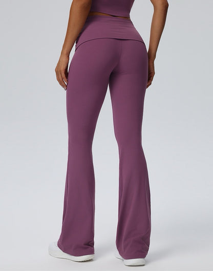 sculpting flare leggings purple
