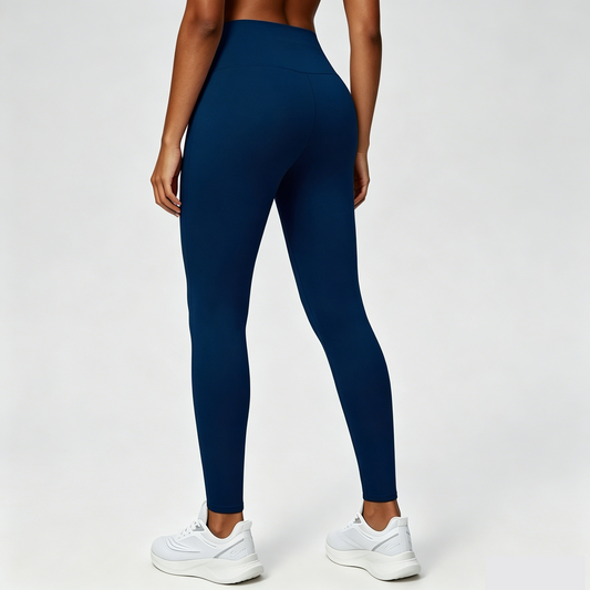 sculpting gym leggings navy blue