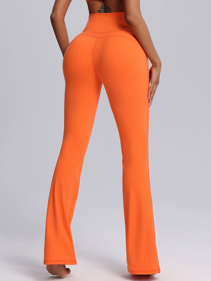 sculpting high waisted flare leggings