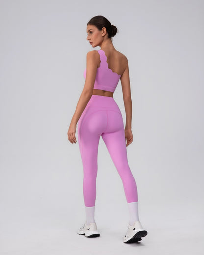 sculpting workout set in pink