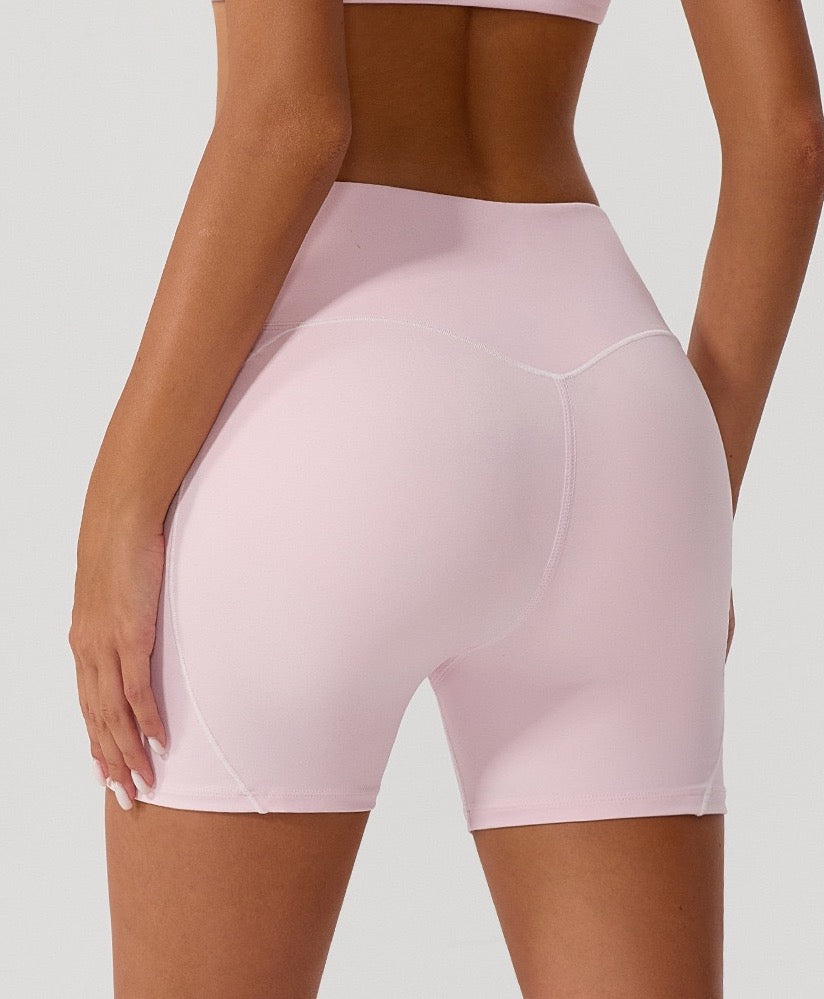 sculpting yoga shorts high waist