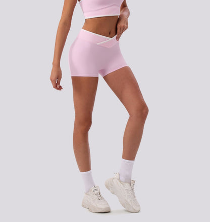 seamless activewear shorts pink